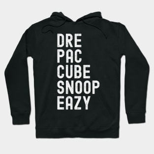 Top Five West Coast 90's Rappers Hoodie